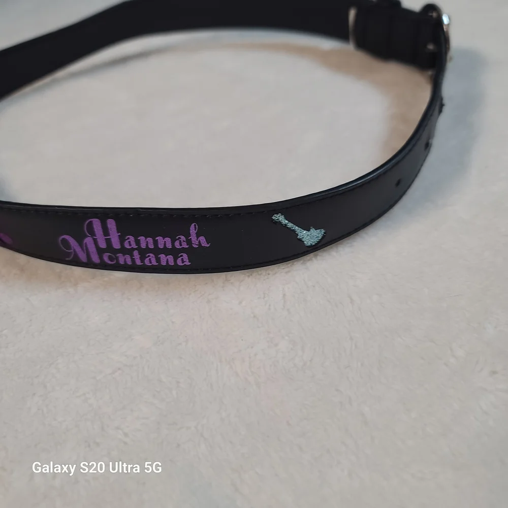 Hannah Montana Kids Black Belt with Purple and Red Details